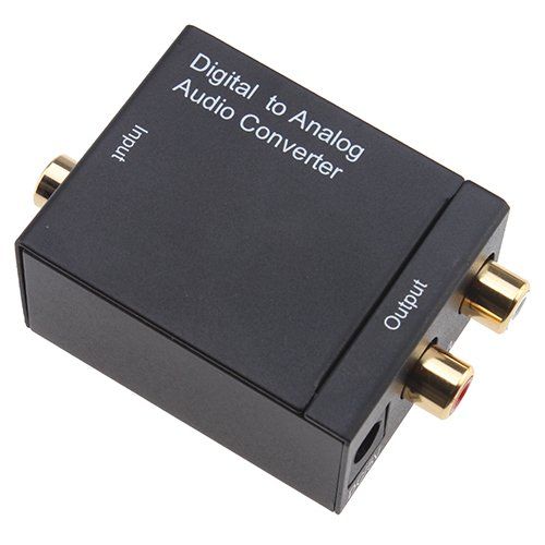 Digital Optical Coaxial to Analog RCA L/R Audio Converter + 1.5M ...