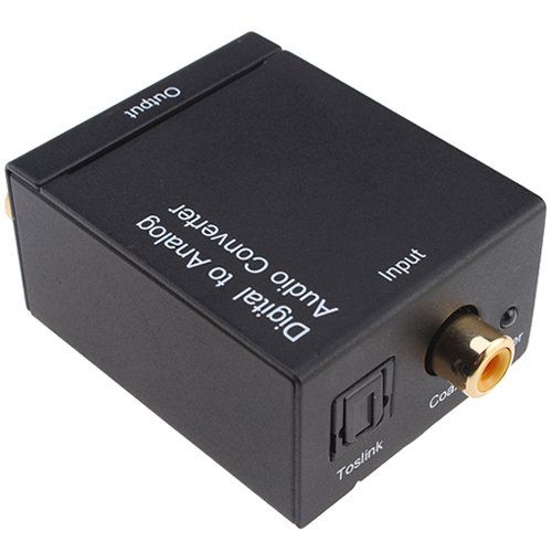 NEW Digital Optical Coaxial Toslink Spdif TO Analog RCA L R Audio ...