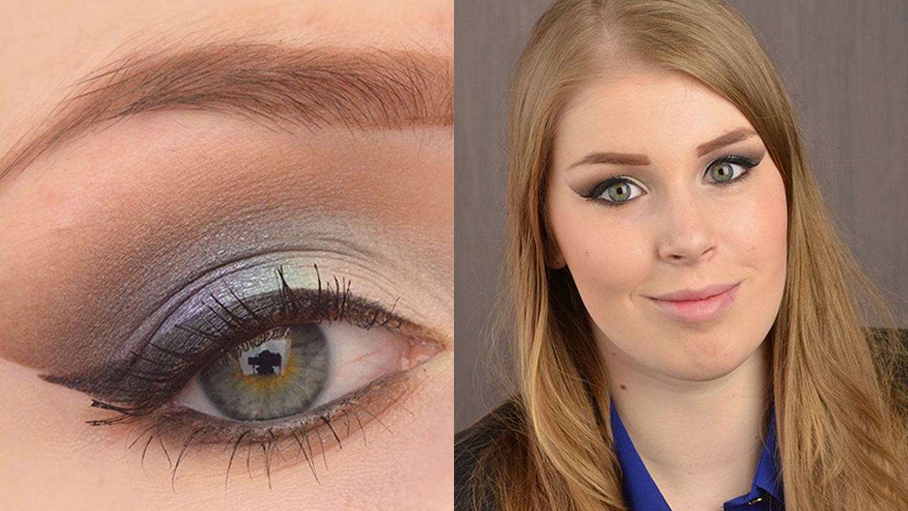 blue make-up look tutorial