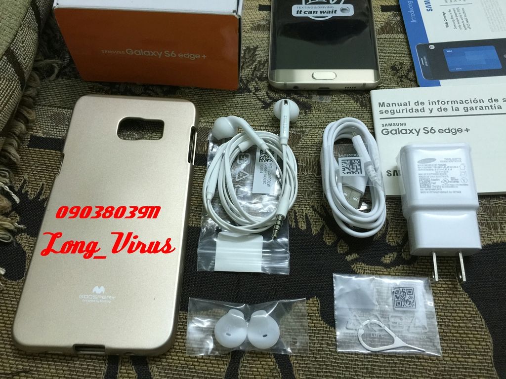 Galaxy S6 Edge Plus 64gb xách tay USA vừa nhập code lên quốc tế ít hô , full box - 1