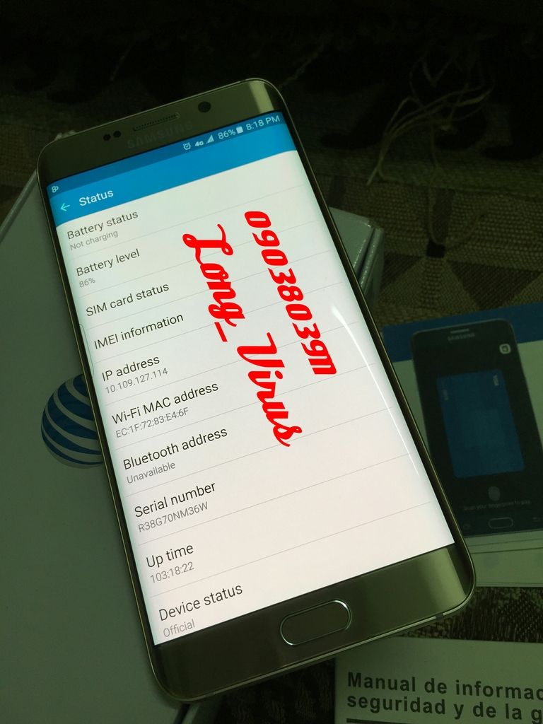 Galaxy S6 Edge Plus 64gb xách tay USA vừa nhập code lên quốc tế ít hô , full box - 9