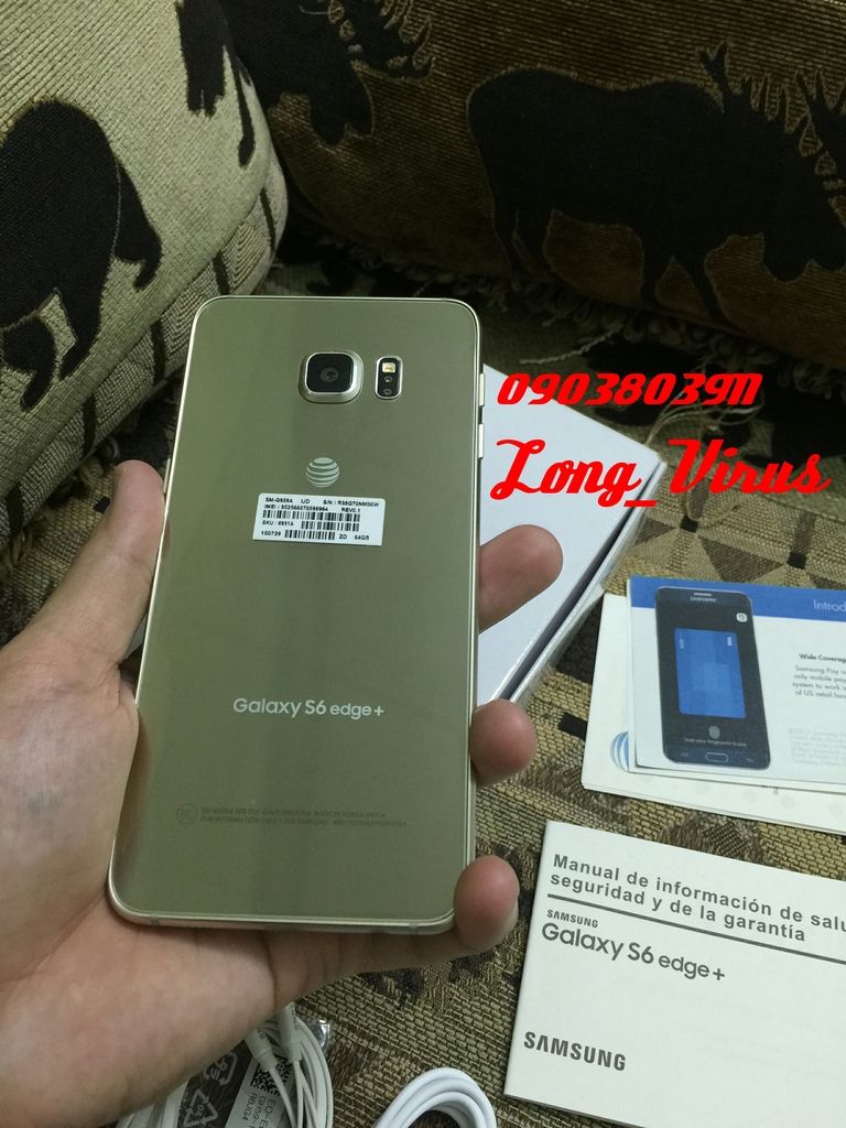 Galaxy S6 Edge Plus 64gb xách tay USA vừa nhập code lên quốc tế ít hô , full box - 12