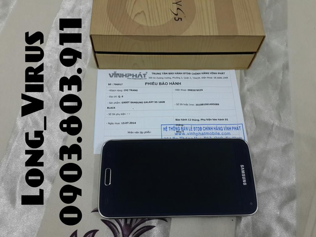 cần bán 1 cây Samsung Galaxy S5 màu xanh đen - like new - còn bh của hàng đến T7/2015 - 3
