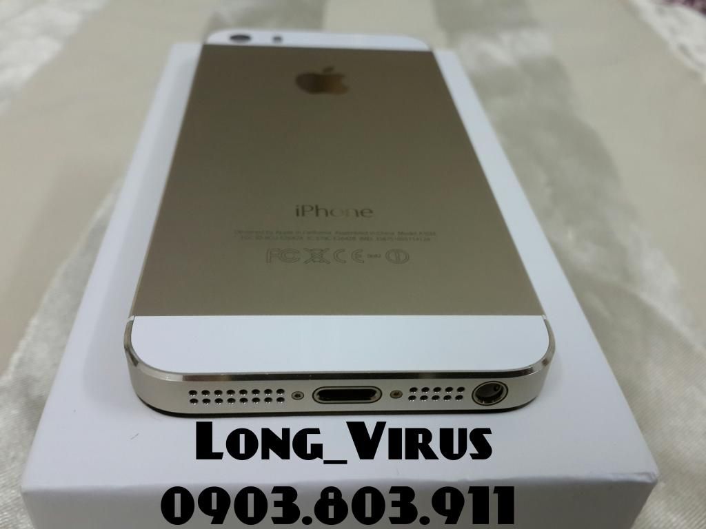 1 cây Iphone 5 màu Trắng và 1 cây Iphone 5s màu Vàng [có nhiều hình thật tham khảo] - 8