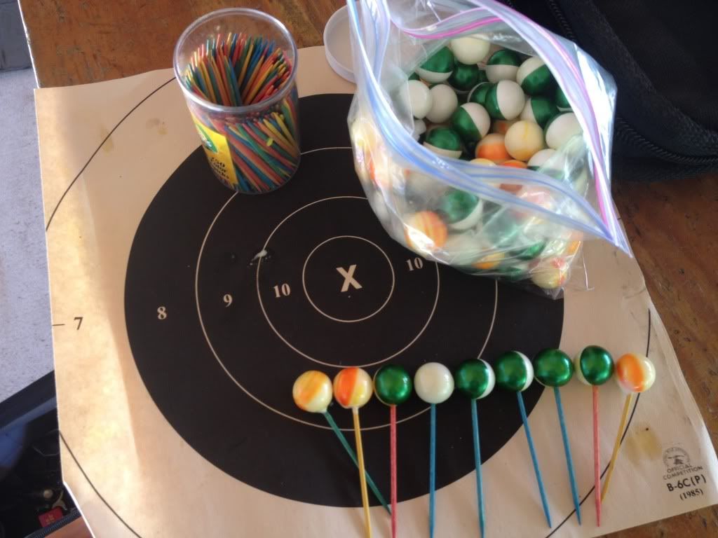 Shooting Paintballs as Reactive Targets