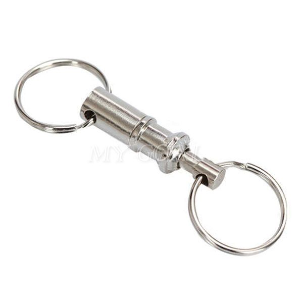 3X Detachable Removable Handy Keyring Keychain Key Holder Ring Split