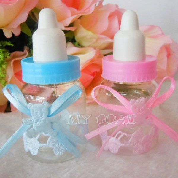 12pcs Baby Candy Box Bottle Baby Shower Baptism Party Favours