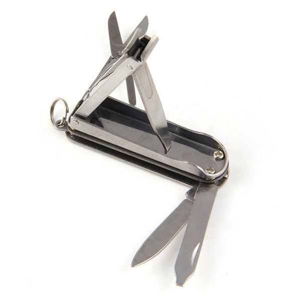 5 in 1 Pocket Multi tool EDC Knife Nail Clippers Scissors Blade Stainless Steel eBay