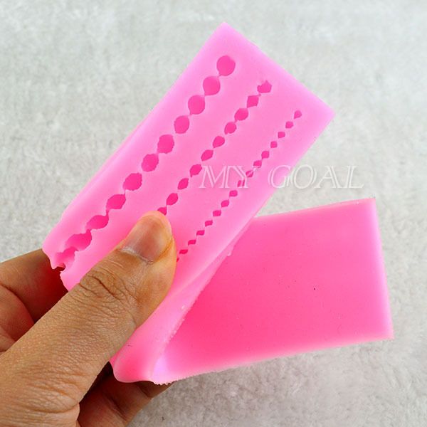 3 Sizes Pearl String Beads Silicone Mold Cake Decorating ...
