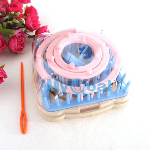 9PCS Flower Knitting Loom Knit Daisy Pattern Maker Wool Yarn Needle