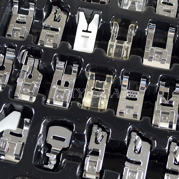 Set 32 Presser Foot Feet Domestic Sewing Machine Part Accessories For