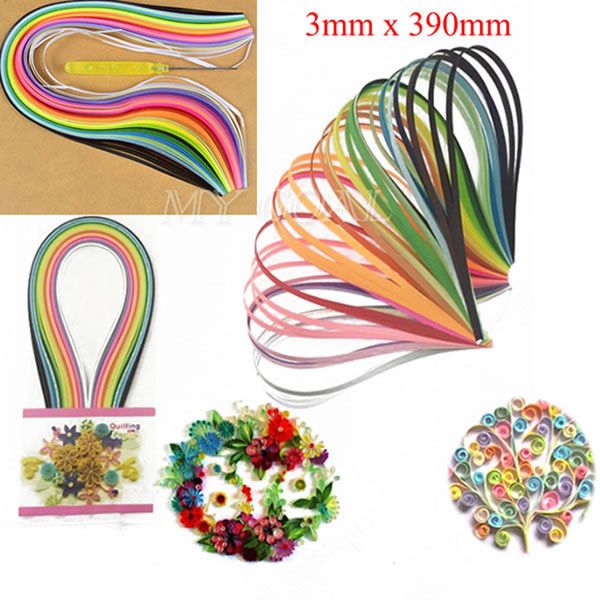 kit paper 3/5mm DIY Paper tool Color Origami Paper Width Assorted Quilling  craft Craft