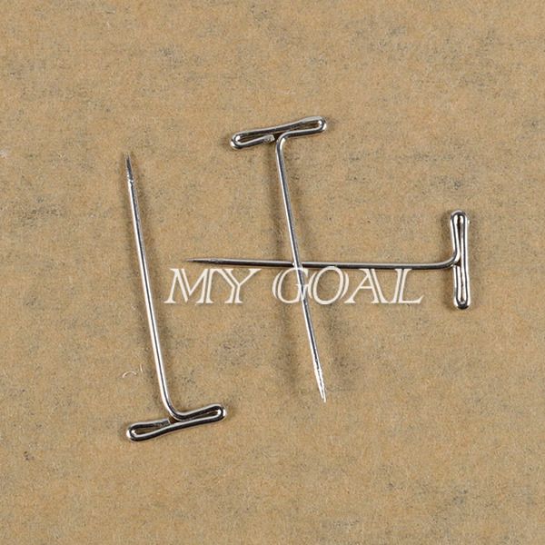 50X Metal Long T Pins Modelling Macrame Wigs Sewing Craft Jewelry DIY