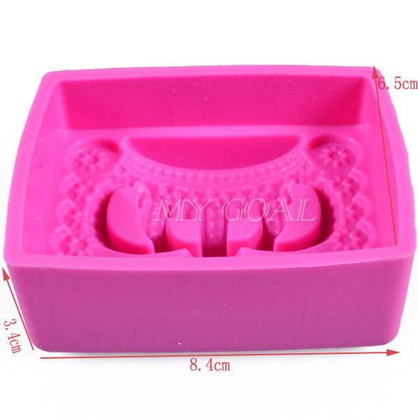 Rectangle Crown Silicone Soap Mold Cake Decorating ...
