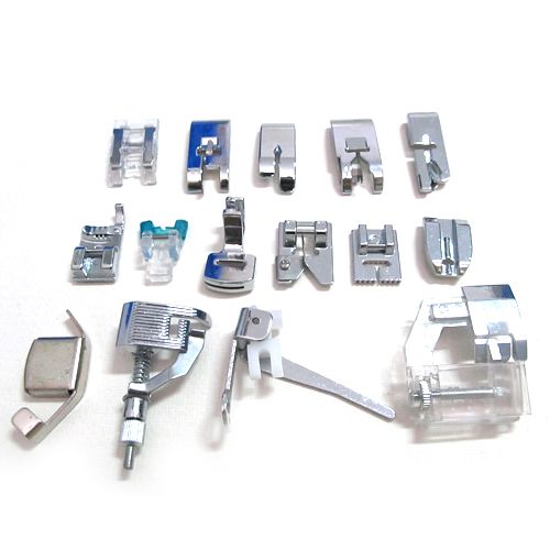 15pcs Domestic Sewing Machine Foot Feet Set For Brother Janome Singer