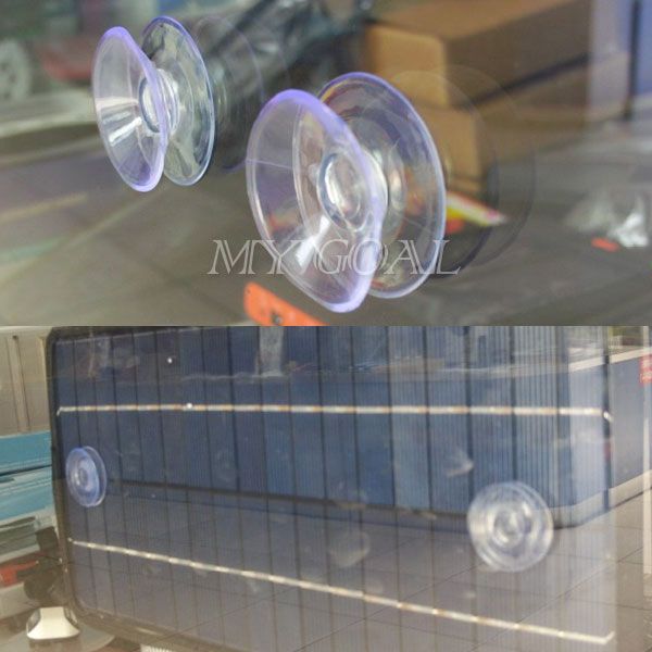 30x Double Sided Suction Cup Pad Clear Plastic Rubber Window Suckers