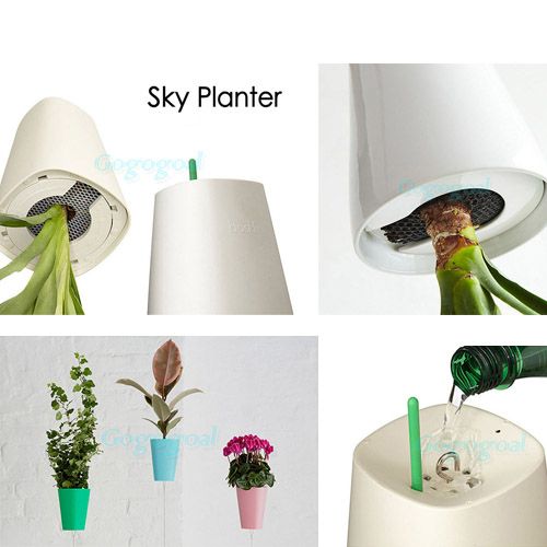 Sky Planter Hanging Flower Pot UpsideDown Plant Pots Basket Garden