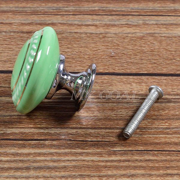 Retro Furniture Ceramic Door Knobs Cabinet Drawer Cupboard Kitchen Pull