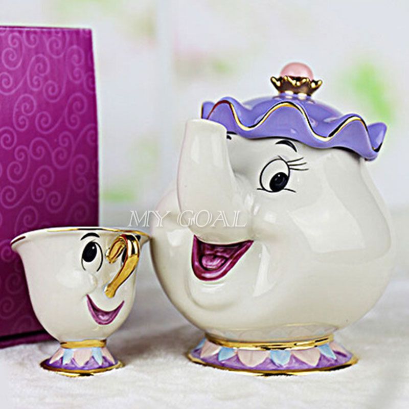 beauty and the beast pot and cup