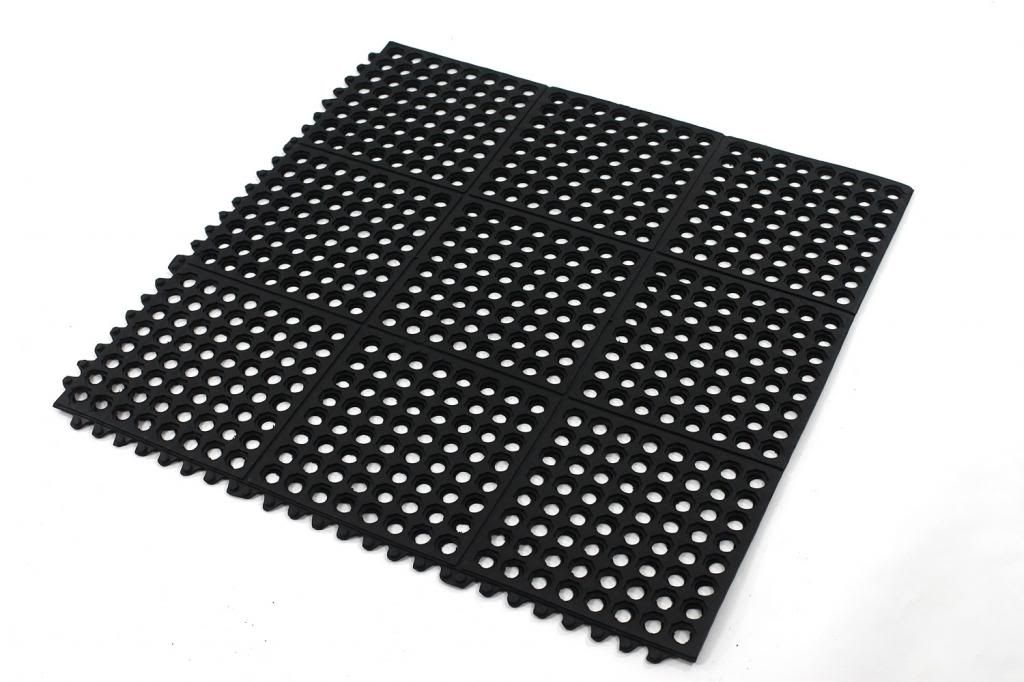 4pcs Interlocking Rubber Mat With Holes Grass Drainage Market Stall Bar Shed 292 eBay