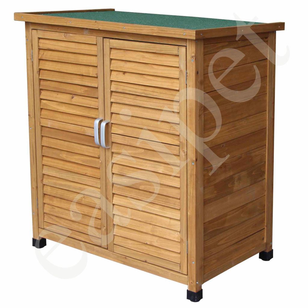  Wood Garden Shed Tool Storage Lawn Mower Outdoor Wooden Store Cupboard